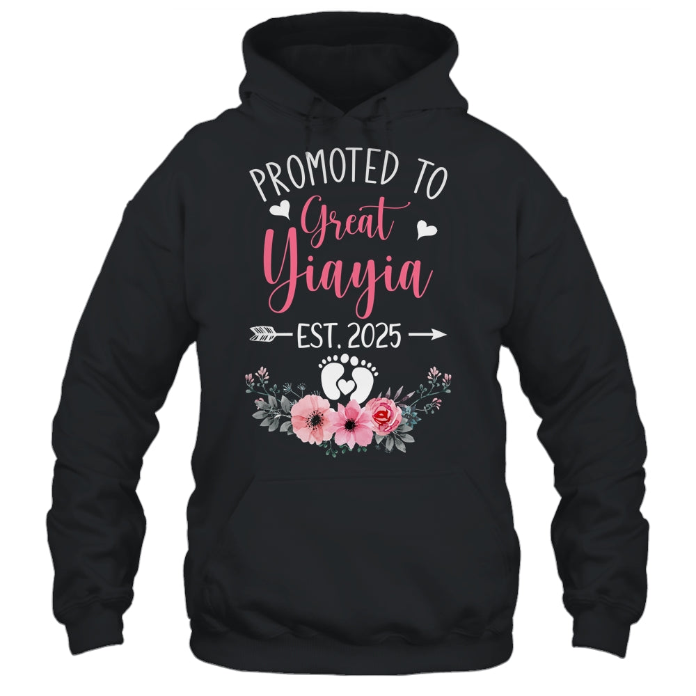 Promoted To Great Yiayia Est 2025 Mothers Day Shirt & Tank Top | teecentury