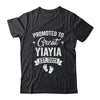 Promoted To Great Yiayia Est 2025 Pregnancy Announcement Shirt & Tank Top | teecentury
