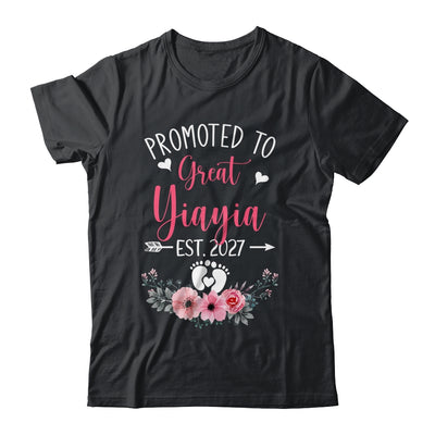 Promoted To Great Yiayia Est 2027 Mothers Day Shirt & Tank Top | teecentury