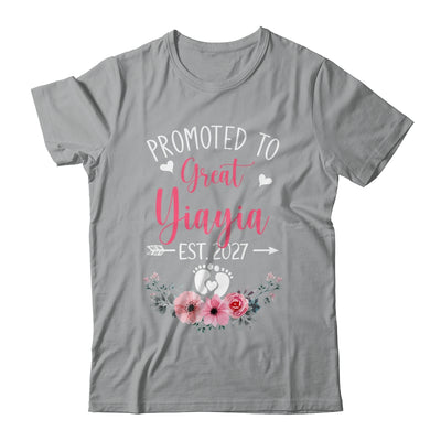 Promoted To Great Yiayia Est 2027 Mothers Day Shirt & Tank Top | teecentury