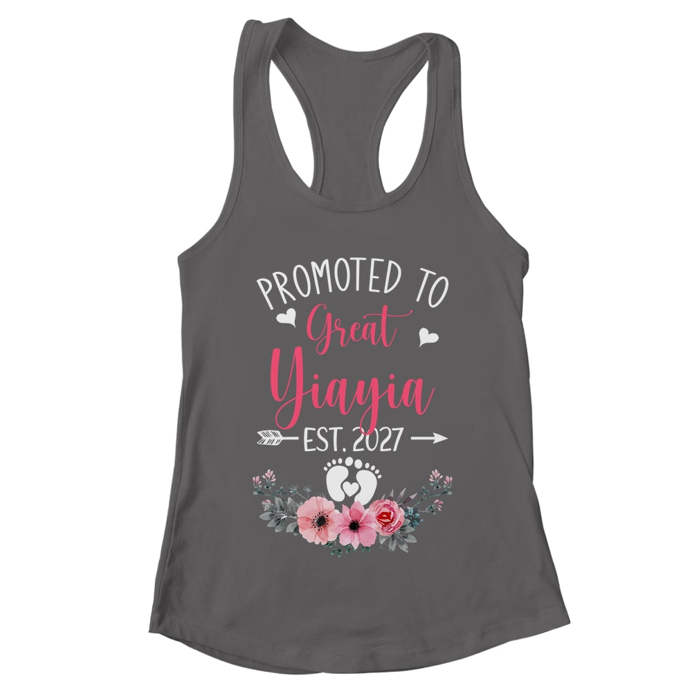 Promoted To Great Yiayia Est 2027 Mothers Day Shirt & Tank Top | teecentury