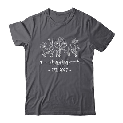 Promoted To Mama 2027 Pregnancy Announcement Floral Shirt & Tank Top | teecentury