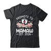 Promoted To Mamaw 2026 First Time Floral New Mamaw Shirt & Hoodie | teecentury