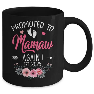 Promoted To Mamaw Again Est 2025 Mothers Day Mug | teecentury