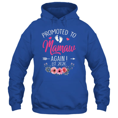 Promoted To Mamaw Again Est 2026 Mothers Day Shirt & Tank Top | teecentury