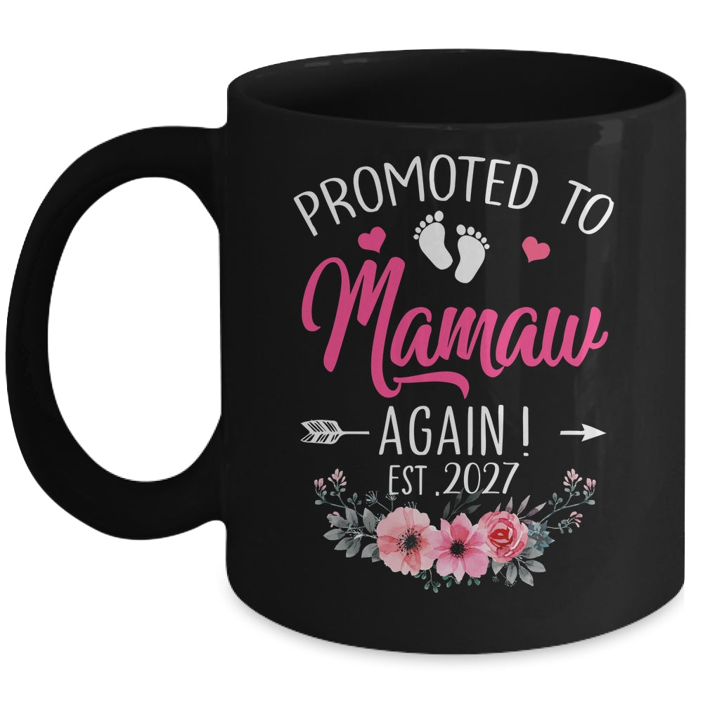 Promoted To Mamaw Again Est 2027 Mothers Day Mug | teecentury