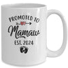 Promoted To Mamaw Est 2024 First Time Mothers Day Mug | teecentury