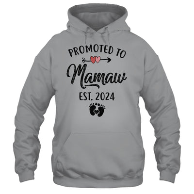 Promoted To Mamaw Est 2024 First Time Mothers Day Shirt & Tank Top | teecentury