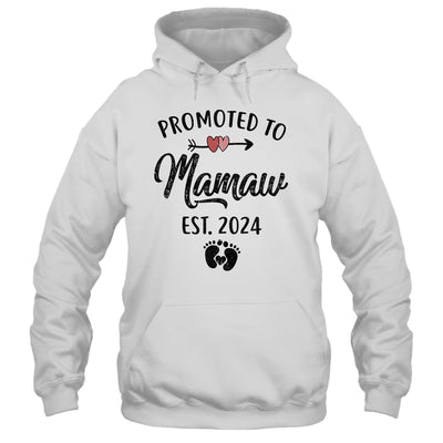 Promoted To Mamaw Est 2024 First Time Mothers Day Shirt & Tank Top | teecentury