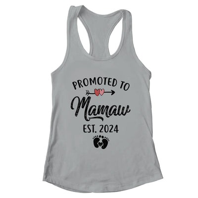 Promoted To Mamaw Est 2024 First Time Mothers Day Shirt & Tank Top | teecentury