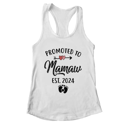 Promoted To Mamaw Est 2024 First Time Mothers Day Shirt & Tank Top | teecentury