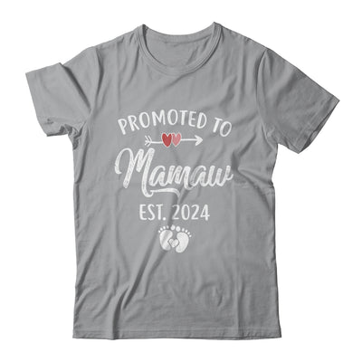 Promoted To Mamaw Est 2024 Funny First Time Mothers Day Shirt & Tank Top | teecentury