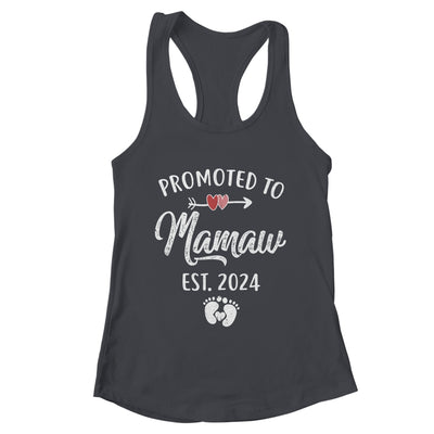 Promoted To Mamaw Est 2024 Funny First Time Mothers Day Shirt & Tank Top | teecentury