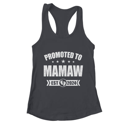 Promoted To Mamaw Est 2024 Mothers Day First Time New Shirt & Tank Top | teecentury