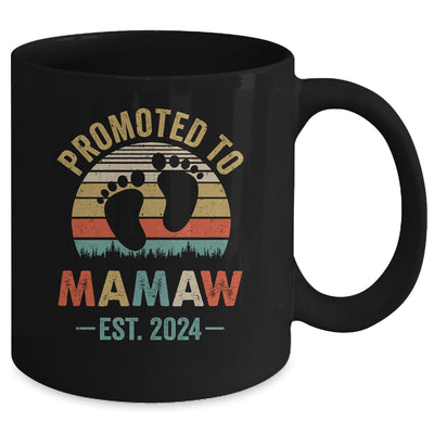 Promoted To Mamaw Est 2024 Mothers Day Vintage Mug | teecentury