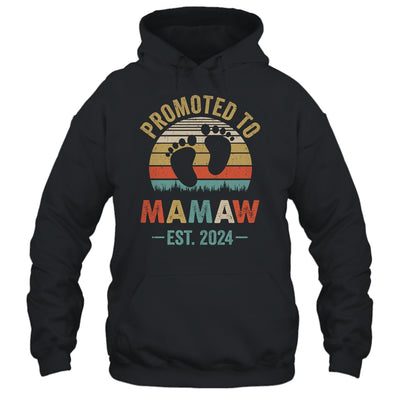 Promoted To Mamaw Est 2024 Mothers Day Vintage Shirt & Tank Top | teecentury