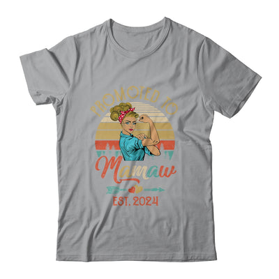 Promoted To Mamaw Est 2024 Retro First Time Mamaw Shirt & Tank Top | teecentury