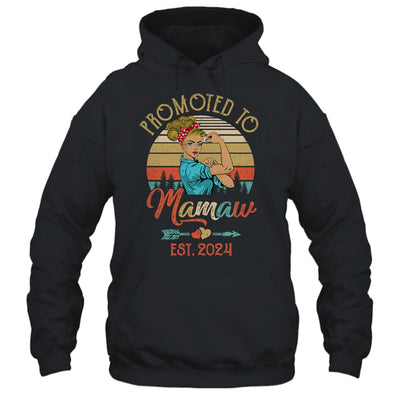 Promoted To Mamaw Est 2024 Retro First Time Mamaw Shirt & Tank Top | teecentury