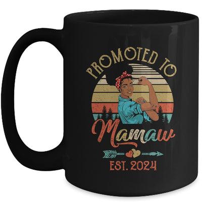 Promoted To Mamaw Est 2024 Vintage First Time Mamaw Mug | teecentury