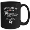 Promoted To Mamaw Est 2025 Funny First Time Mothers Day Mug | teecentury