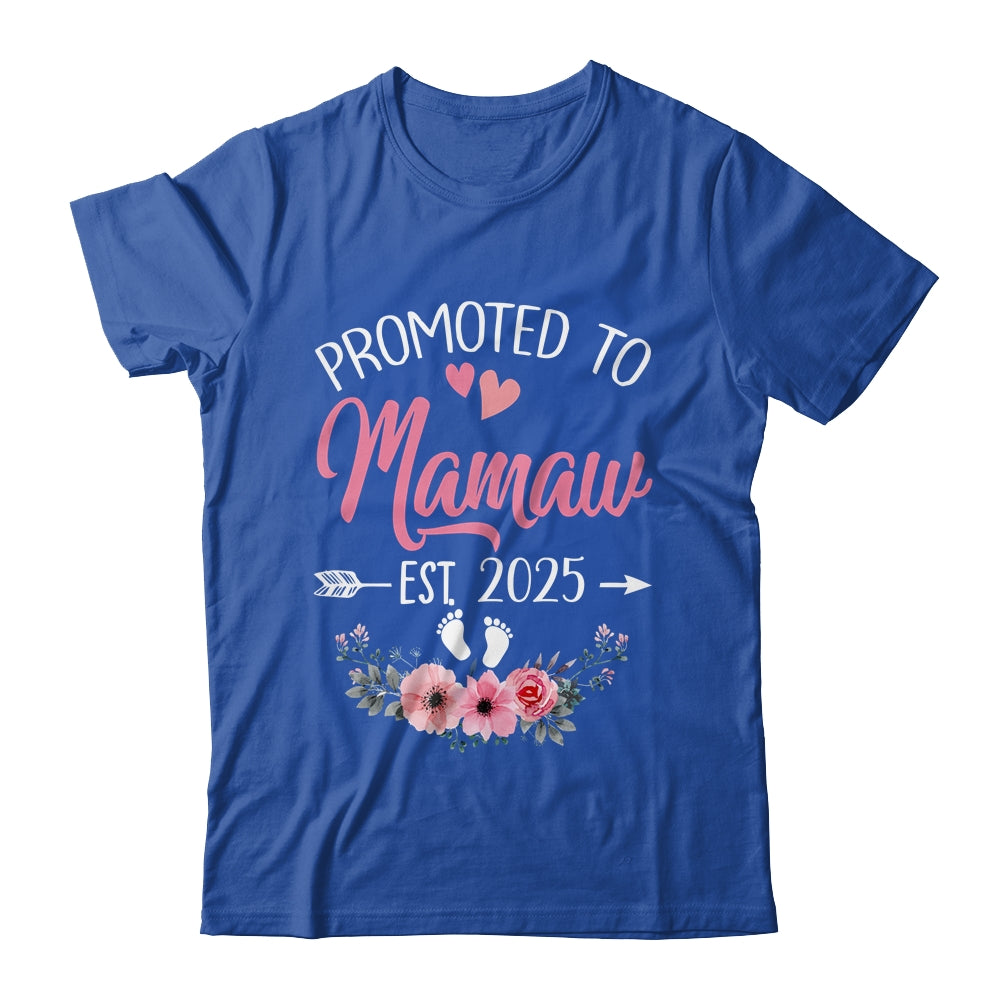 Promoted To Mamaw Est 2025 Mothers Day First Time Shirt & Tank Top | teecentury
