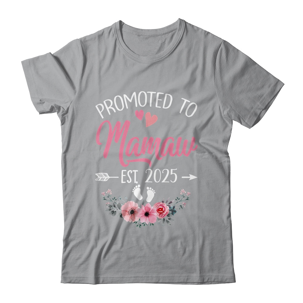 Promoted To Mamaw Est 2025 Mothers Day First Time Shirt & Tank Top | teecentury