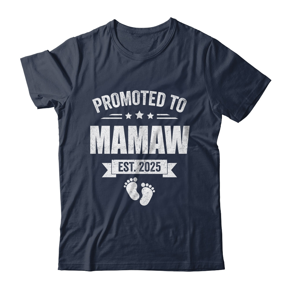 Promoted To Mamaw Est 2025 Mothers Day First Time New Shirt & Tank Top | teecentury