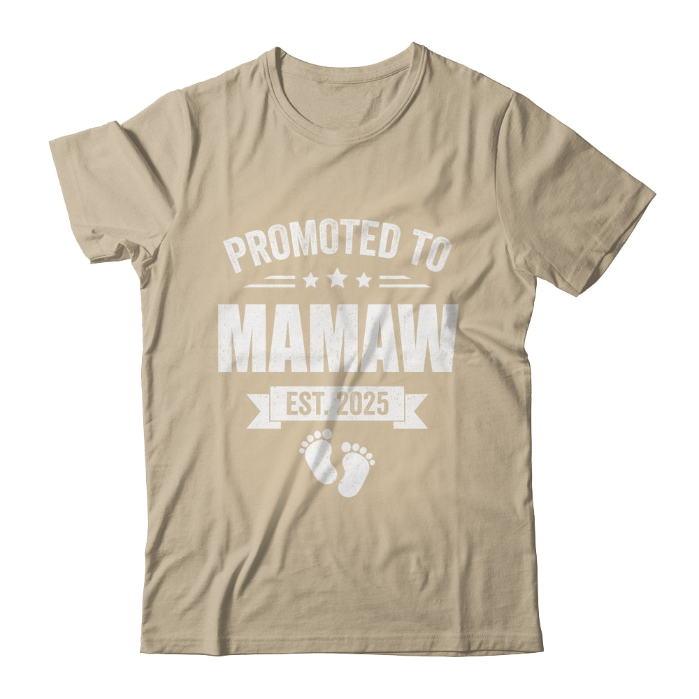 Promoted To Mamaw Est 2025 Mothers Day First Time New Shirt & Tank Top | teecentury