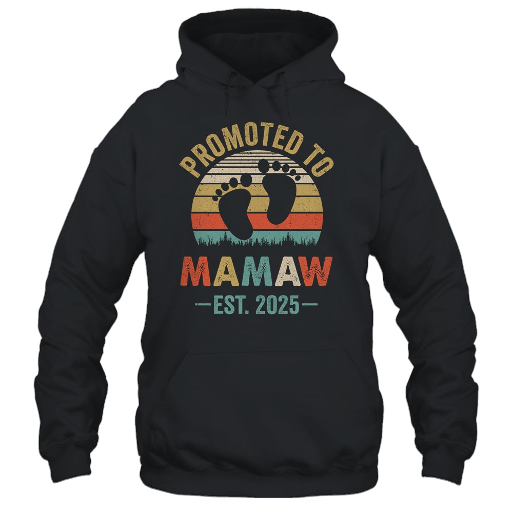 Promoted To Mamaw Est 2025 Mothers Day Vintage Shirt & Tank Top | teecentury