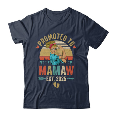 Promoted To Mamaw Est 2025 Retro First Time Mamaw Shirt & Tank Top | teecentury