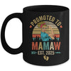 Promoted To Mamaw Est 2025 Retro First Time Mamaw Mug | teecentury