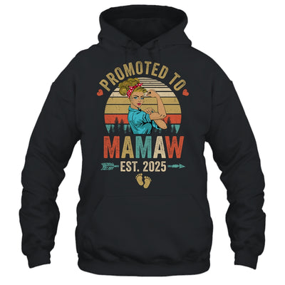 Promoted To Mamaw Est 2025 Retro First Time Mamaw Shirt & Tank Top | teecentury