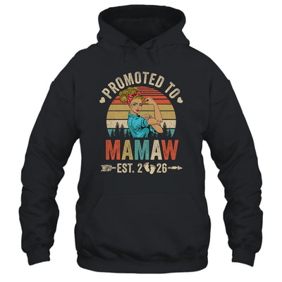 Promoted To Mamaw Est 2026 Retro First Time Mamaw Shirt & Tank Top | teecentury