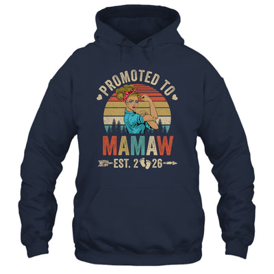 Promoted To Mamaw Est 2026 Retro First Time Mamaw Shirt & Tank Top | teecentury