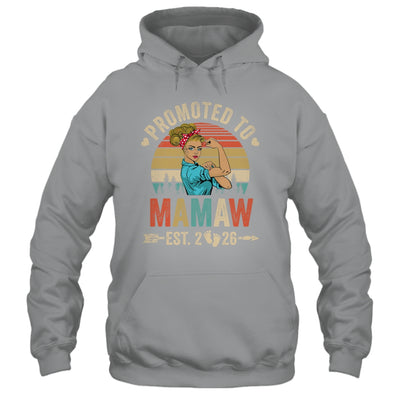 Promoted To Mamaw Est 2026 Retro First Time Mamaw Shirt & Tank Top | teecentury