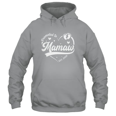 Promoted To Mamaw Est 2026 Soon To Be New Grandmom Heart Shirt & Tank Top | teecentury