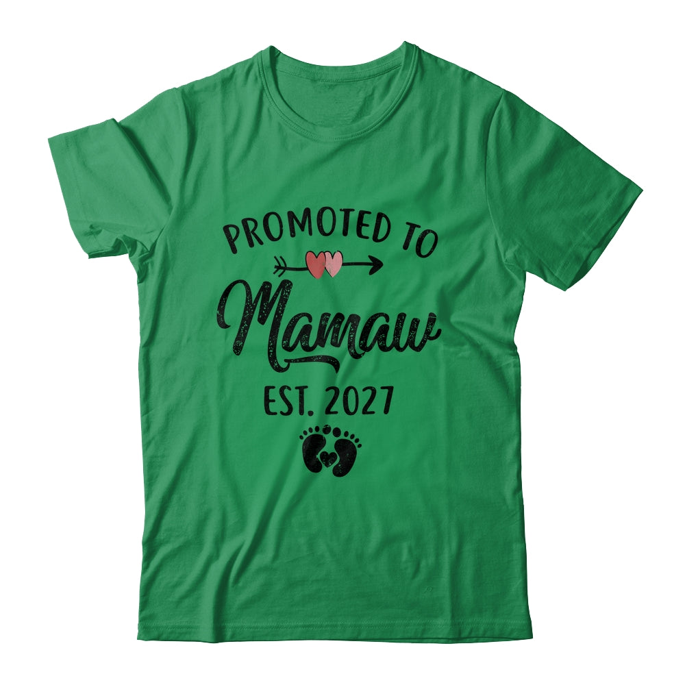 Promoted To Mamaw Est 2027 First Time Mothers Day Shirt & Hoodie | teecentury