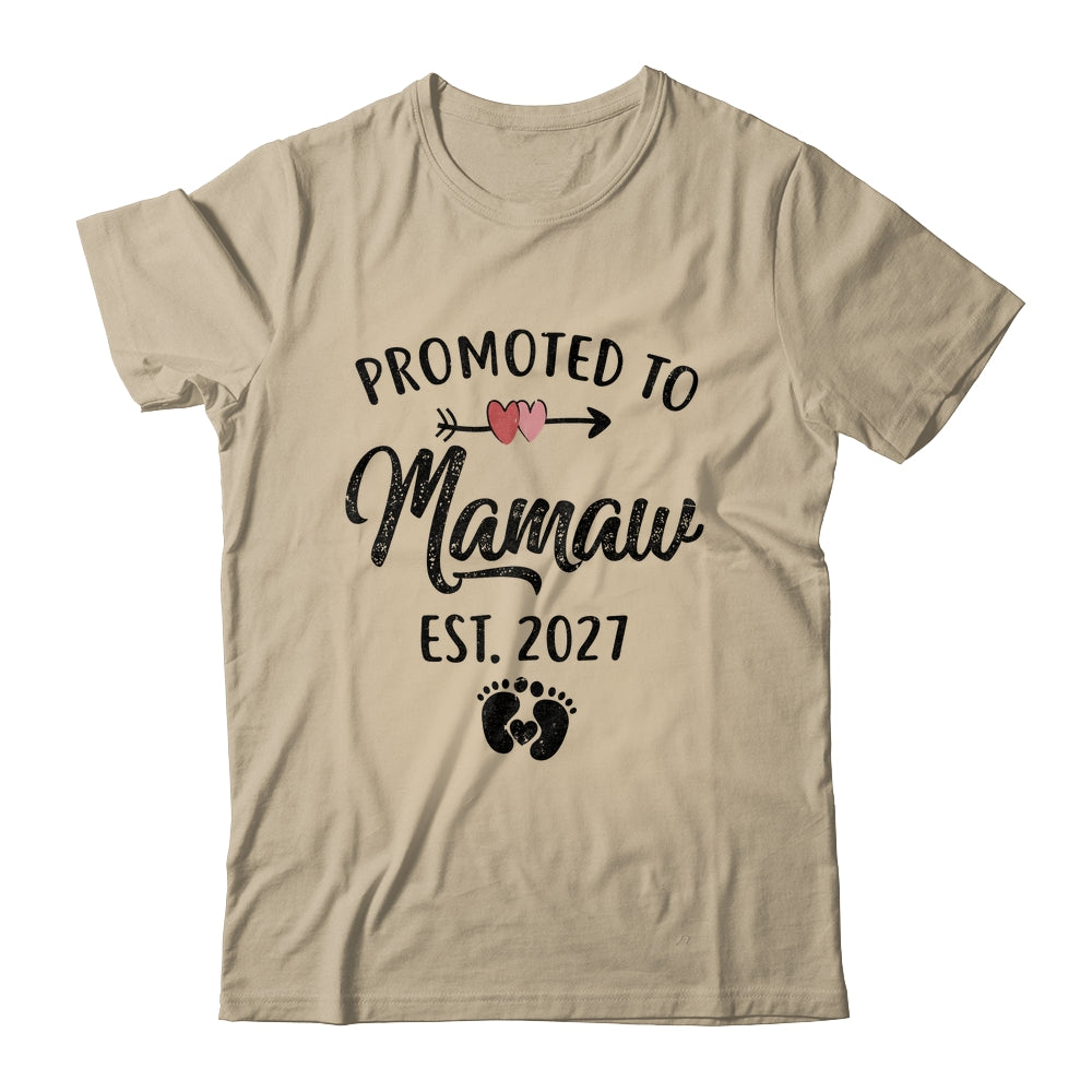 Promoted To Mamaw Est 2027 First Time Mothers Day Shirt & Hoodie | teecentury