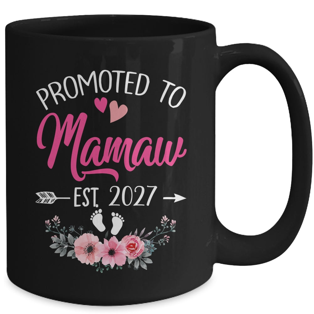 Promoted To Mamaw Est 2027 Mothers Day First Time Mug | teecentury