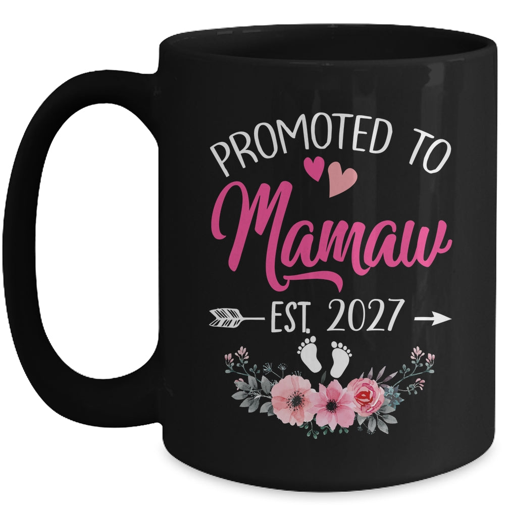 Promoted To Mamaw Est 2027 Mothers Day First Time Mug | teecentury