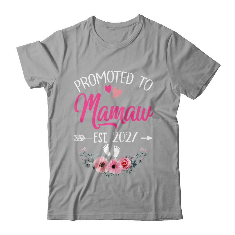 Promoted To Mamaw Est 2027 Mothers Day First Time Shirt & Tank Top | teecentury