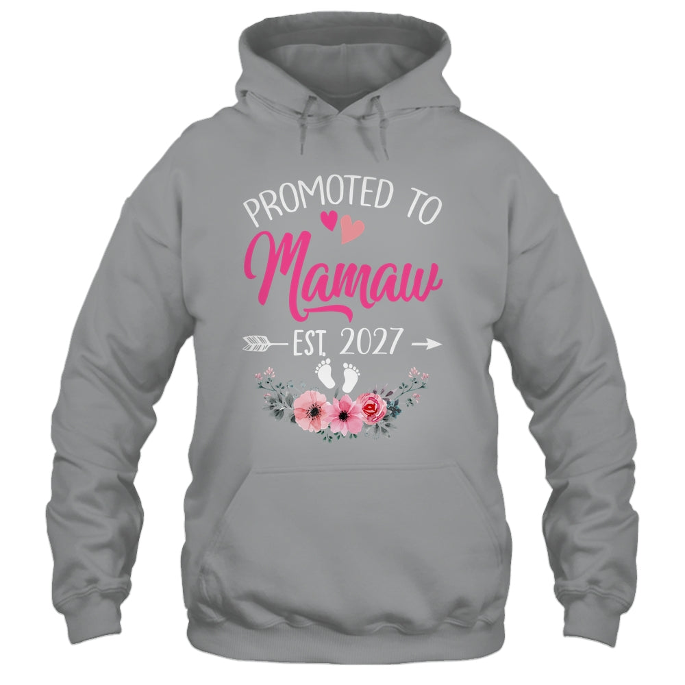 Promoted To Mamaw Est 2027 Mothers Day First Time Shirt & Tank Top | teecentury
