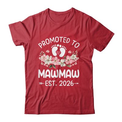 Promoted To Mawmaw 2026 First Time Floral New Mawmaw Shirt & Hoodie | teecentury