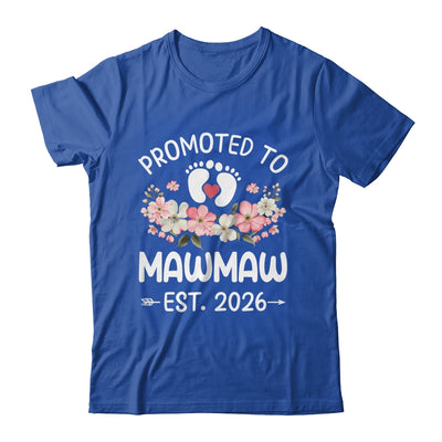 Promoted To Mawmaw 2026 First Time Floral New Mawmaw Shirt & Hoodie | teecentury