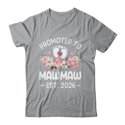 Promoted To Mawmaw 2026 First Time Floral New Mawmaw Shirt & Hoodie | teecentury