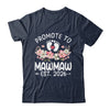 Promoted To Mawmaw 2026 First Time Floral New Mawmaw Shirt & Hoodie | teecentury