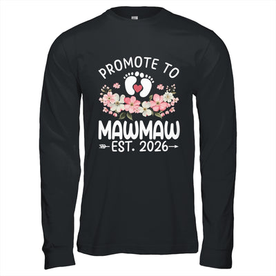 Promoted To Mawmaw 2026 First Time Floral New Mawmaw Shirt & Hoodie | teecentury