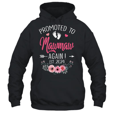Promoted To Mawmaw Again Est 2024 Mothers Day Shirt & Tank Top | teecentury