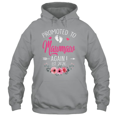 Promoted To Mawmaw Again Est 2026 Mothers Day Shirt & Tank Top | teecentury