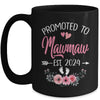 Promoted To Mawmaw Est 2024 Mothers Day First Time Mug | teecentury